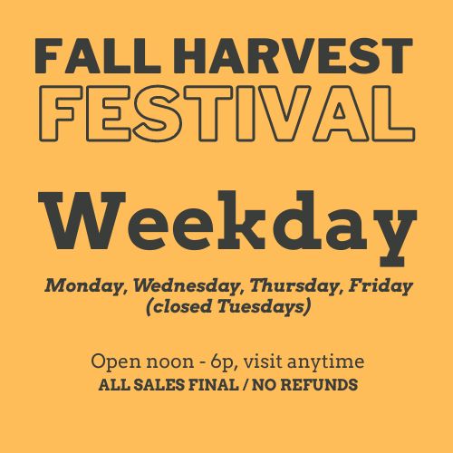 2023 Weekday Fall Harvest Festival